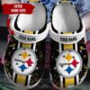 Nfl Pittsburgh Steelers Custom Name Crocband Crocs Clog Shoes