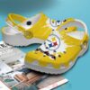 Nfl Pittsburgh Steelers Custom Name White-Yellows Crocband Crocs Clog Shoes