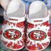 Nfl San Francisco 49Ers Red-White Crocband Crocs Clog Shoes