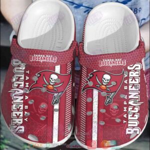 Nfl Tampa Bay Buccaneers Red Crocband Crocs Clog Shoes
