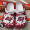 Nfl Tampa Bay Buccaneers White-Red Crocband Crocs Clog Shoes