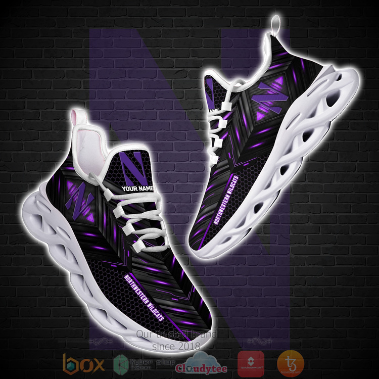 Northwestern Wildcats Ncaa Personalized Clunky Max Soul Shoes Northwestern Wildcats Ncaa Personalized Clunky Max Soul Shoes