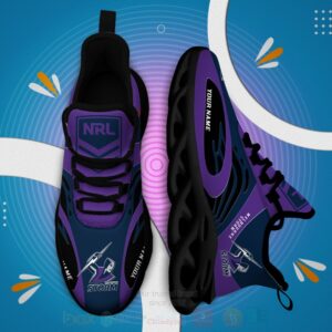Nrl Melbourne Storm Personalized Clunky Max Soul Shoes