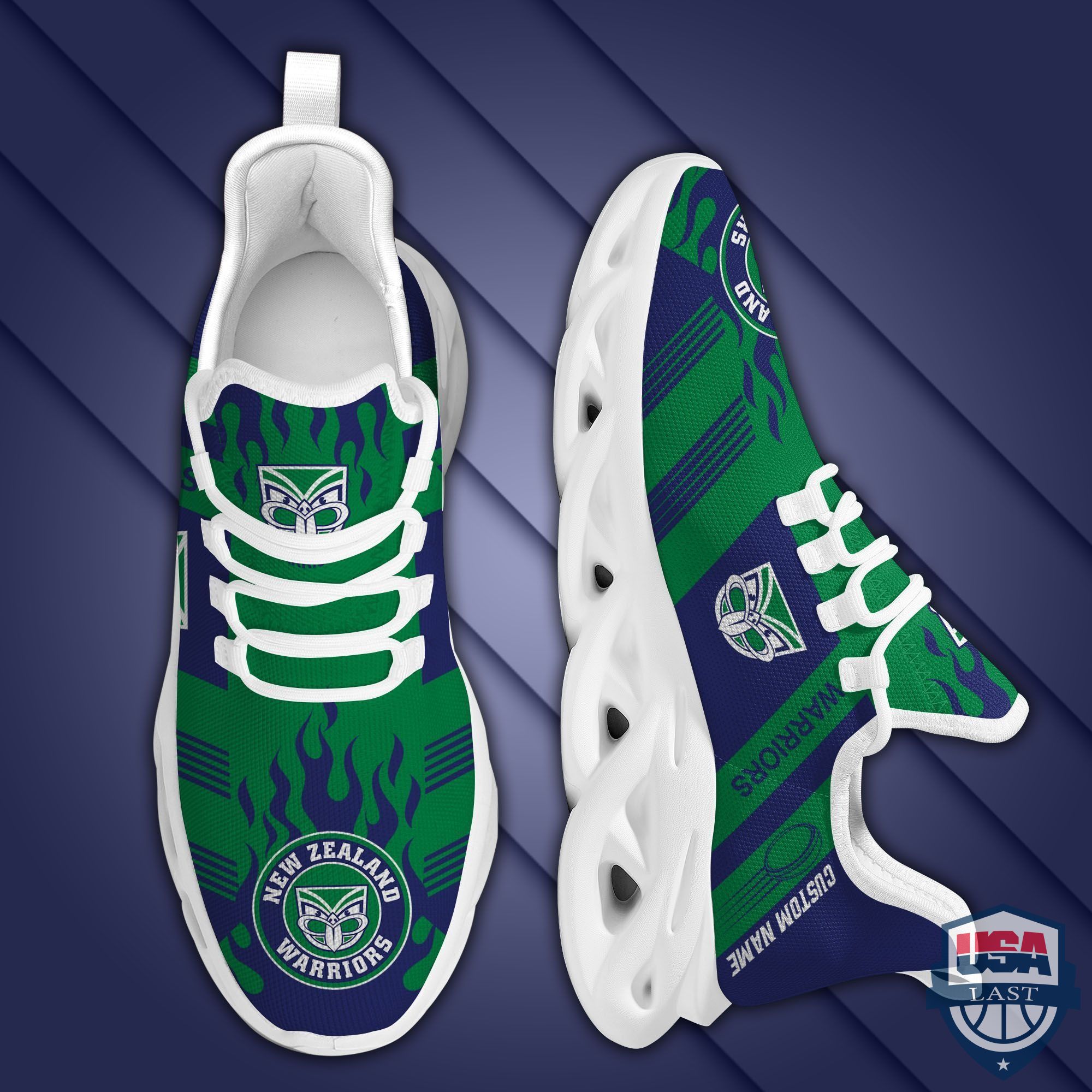 Nrl New Zealand Warriors Custom Name Max Soul Shoes Nrl New Zealand Warriors Custom Name Max Soul Shoes