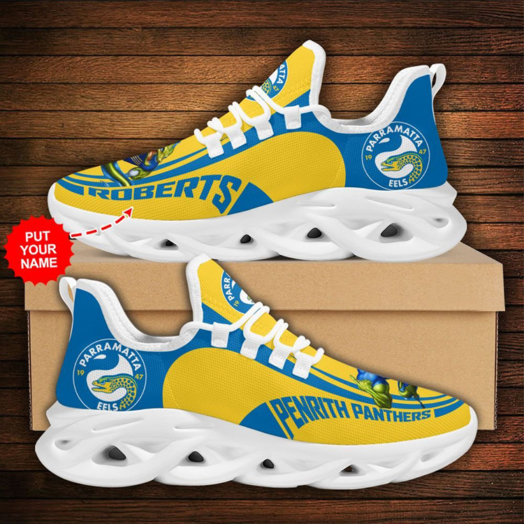 Nrl Parramatta Eels Custom Name Clunky Max Soul Shoes Nrl Parramatta Eels Custom Name Clunky Max Soul Shoes