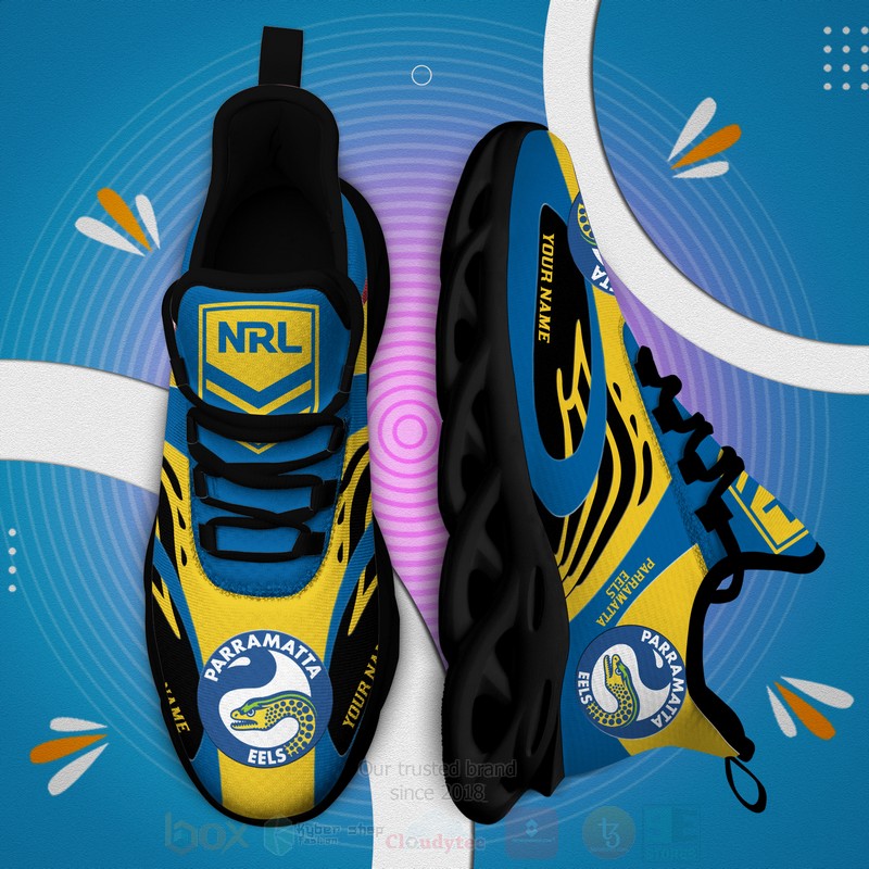 Nrl Parramatta Eels Personalized Clunky Max Soul Shoes Nrl Parramatta Eels Personalized Clunky Max Soul Shoes