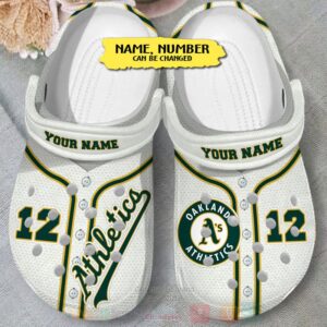 Oakland Athletics Personalized Crocband Crocs Clog Shoes