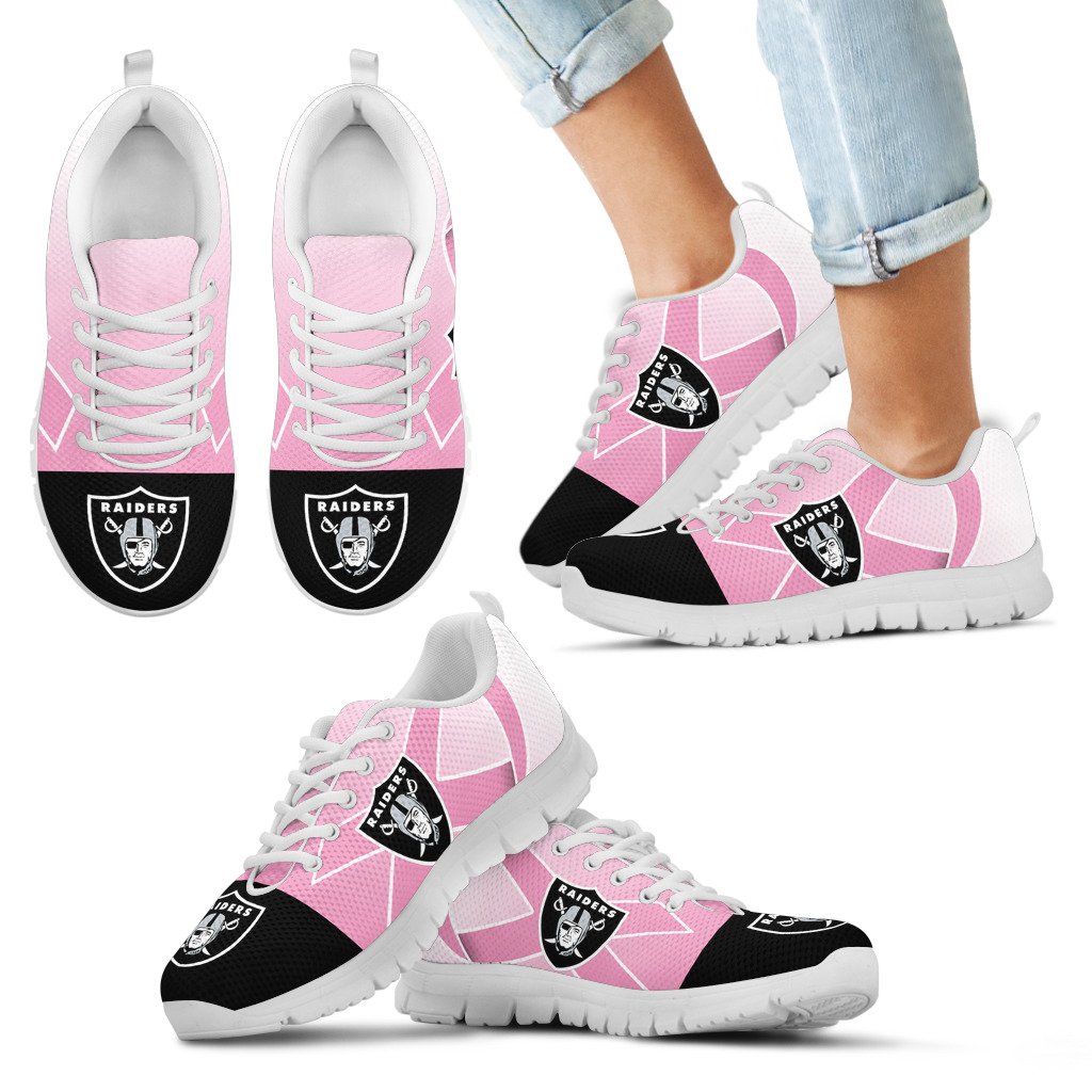 Oakland-Raiders-Cancer-Pink-Ribbon-Sneakers-1