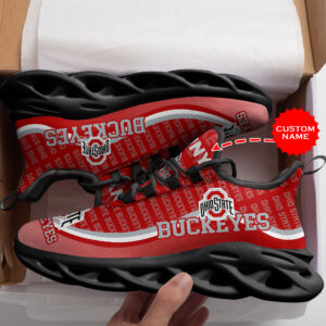 Ohio State Buckeyes Custom Name Max Soul Shoes