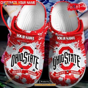 Ohio State Buckeyes Football Ncaa Gift Comfy Footwear For Fan Crocs Clog Shoes