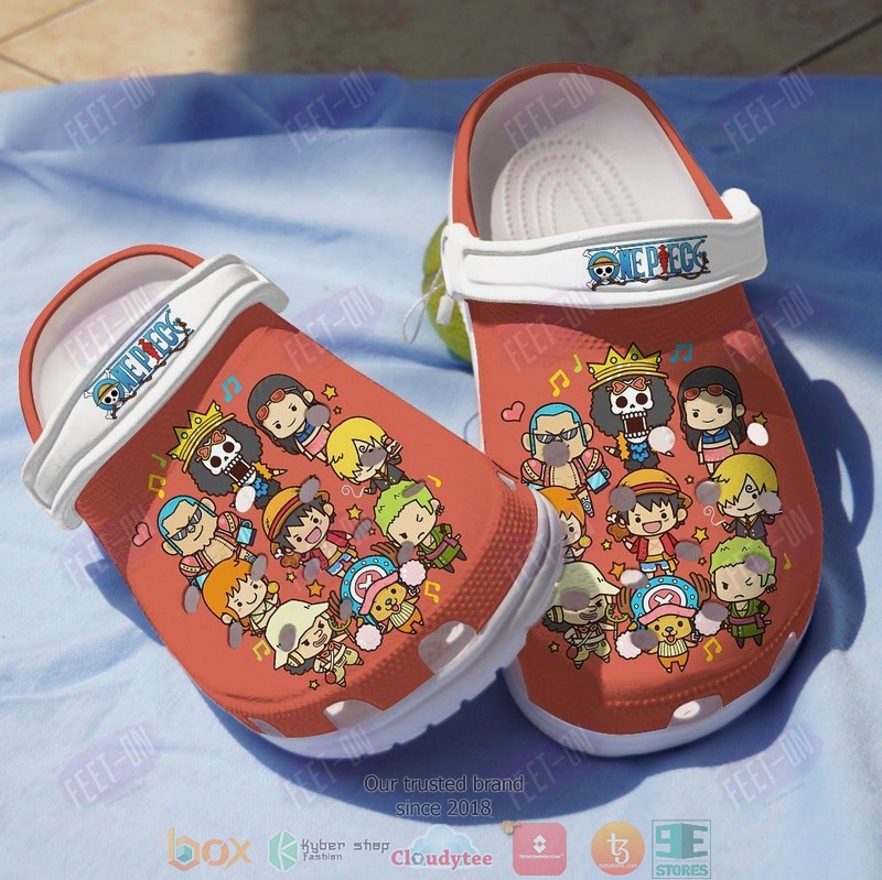 One Piece Chibi Straw Hat Anime Crocband Crocs Clog Shoes One Piece Chibi Straw Hat Anime Crocband Crocs Clog Shoes