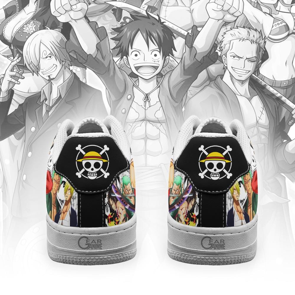 One Piece Mixed Manga Style Anime Air Force Shoes One Piece Mixed Manga Style Anime Air Force Shoes