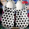 Original Black White Soccer Ball Pattern Crocs Classic Clog Shoes