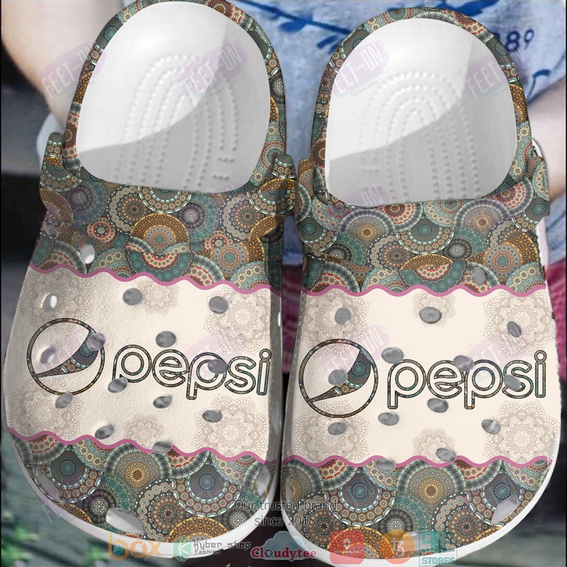 Pepsi Pattern Crocband Crocs Clog Shoes Pepsi Pattern Crocband Crocs Clog Shoes