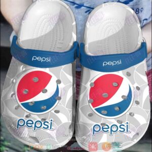 Pepsi White Crocband Crocs Clog Shoes