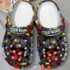 Personalized Autism Warrior Fighting For My Son Crocband Shoes