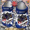 Personalized Baltimore Ravens Mascot Ripped Flag Crocs Clog Shoes