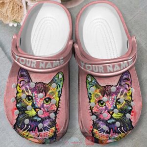 Personalized Beautiful Cat Custom Crocs Crocband Shoes