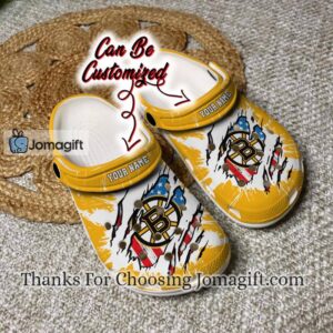 [Personalized] Boston Bruins American Flag Crocs Gift