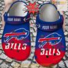 Personalized Buffalo Bills Half Tone Drip Flannel Crocs Clog Shoes