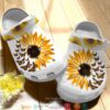 Personalized Butterfly Sunflower Crocband Shoes