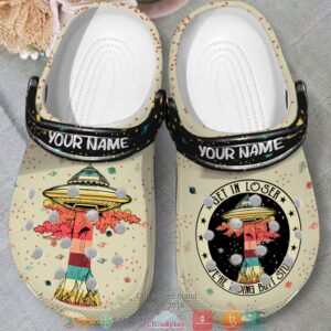 Personalized Camping Alien Get In Loser Crocband Shoes