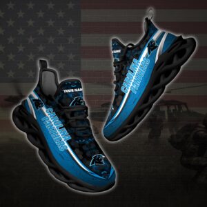 Personalized Carolina Panthers Football Team Clunky Max Soul Shoes