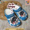 Personalized Carolina Panthers Mascot Ripped Flag Crocs Clog Shoes Comfortable For Women Men