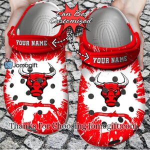 [Personalized] Chicago Bulls Logo Crocs Shoes Gift