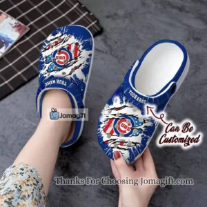 [Personalized] Chicago Cubs American Flag Crocs Gift