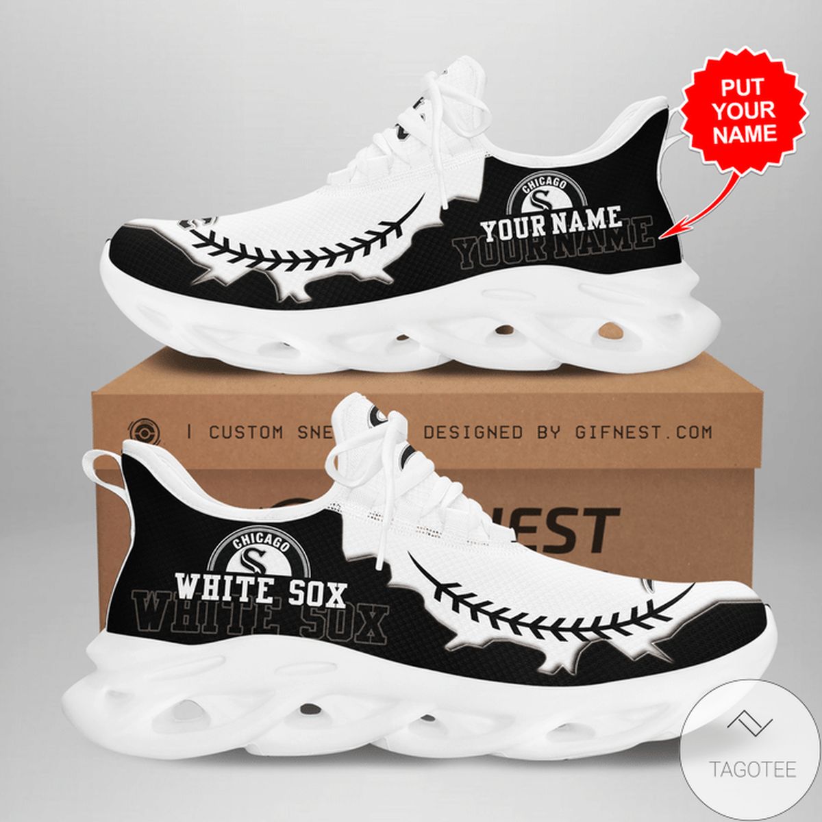 Personalized Chicago White Sox Sneaker Max Soul Shoes Personalized Chicago White Sox Sneaker Max Soul Shoes