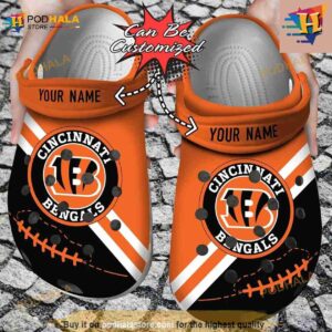Personalized Cincinnati Bengals Football Team Rugby Crocs Clog Shoes For Men Women
