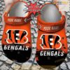 Personalized Cincinnati Bengals Half Tone Drip Flannel Crocs Clog Shoes
