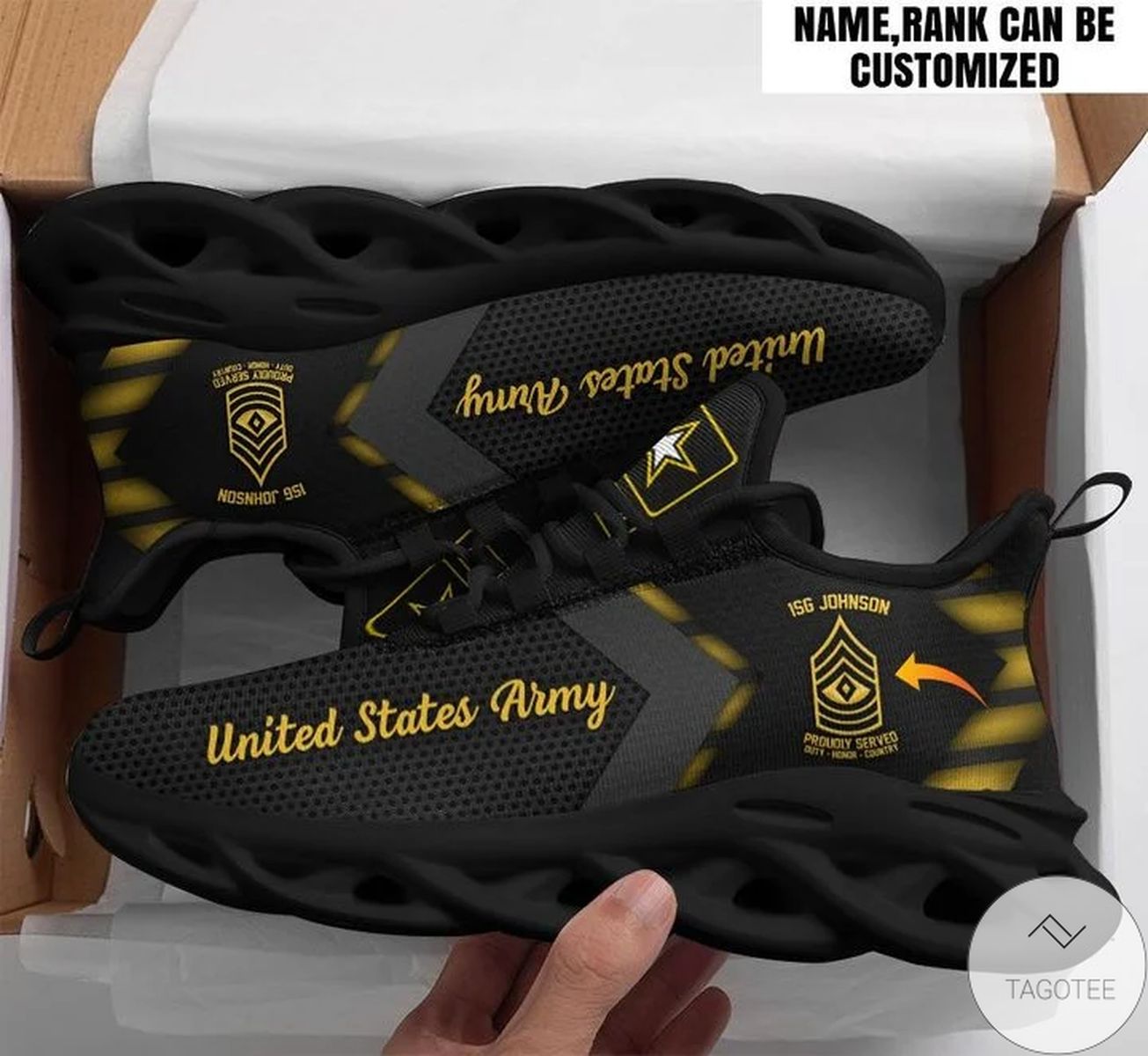 Personalized Customized Name And Rank Us Army Sneaker Max Soul Shoes Personalized Customized Name And Rank Us Army Sneaker Max Soul Shoes
