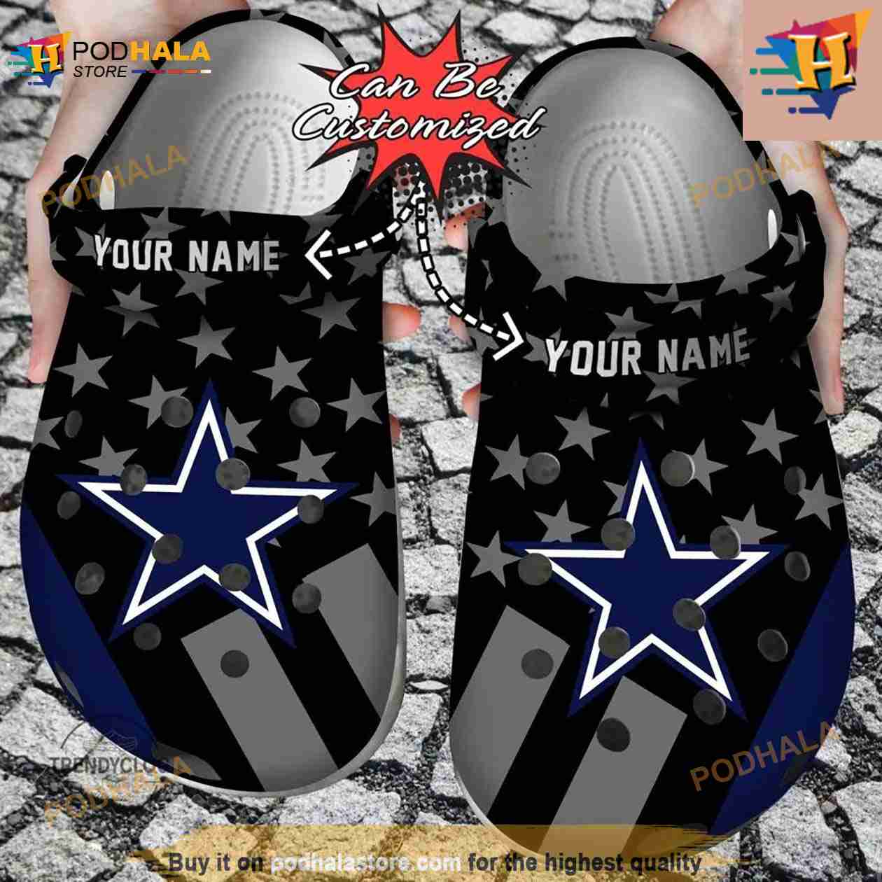Personalized Dallas Cowboys Star Flag Crocs Clog Shoes Personalized Dallas Cowboys Star Flag Crocs Clog Shoes