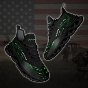 Personalized Fendt Tractor Custom Black Clunky Max Soul Shoes