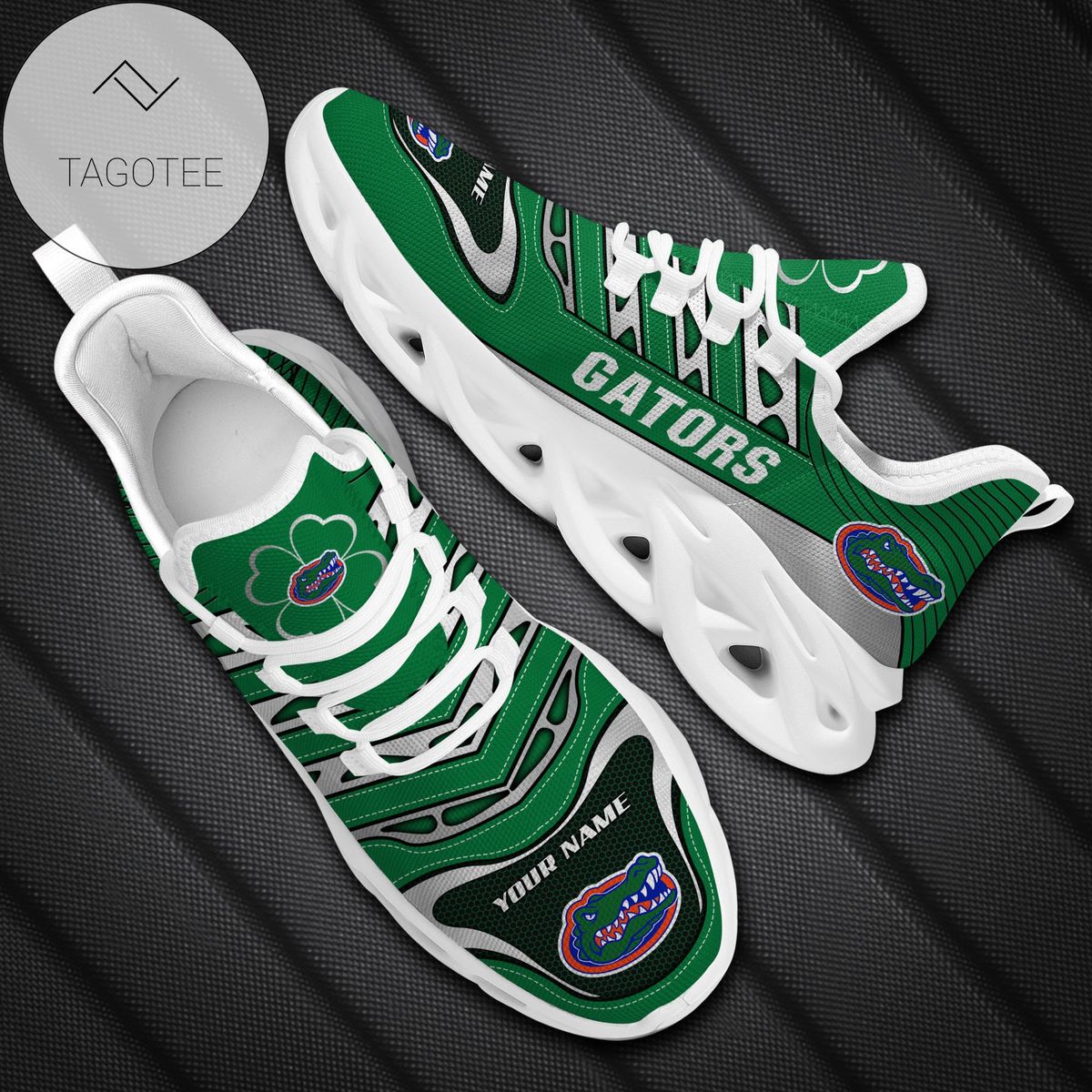 Personalized Florida Gators Ncaa Saint Patrick S Day Shamrock Custom Name Clunky Max Soul Shoes Sneakers For Mens Womens Personalized Florida Gators Ncaa Saint Patrick S Day Shamrock Custom Name Clunky Max Soul Shoes Sneakers For Mens Womens