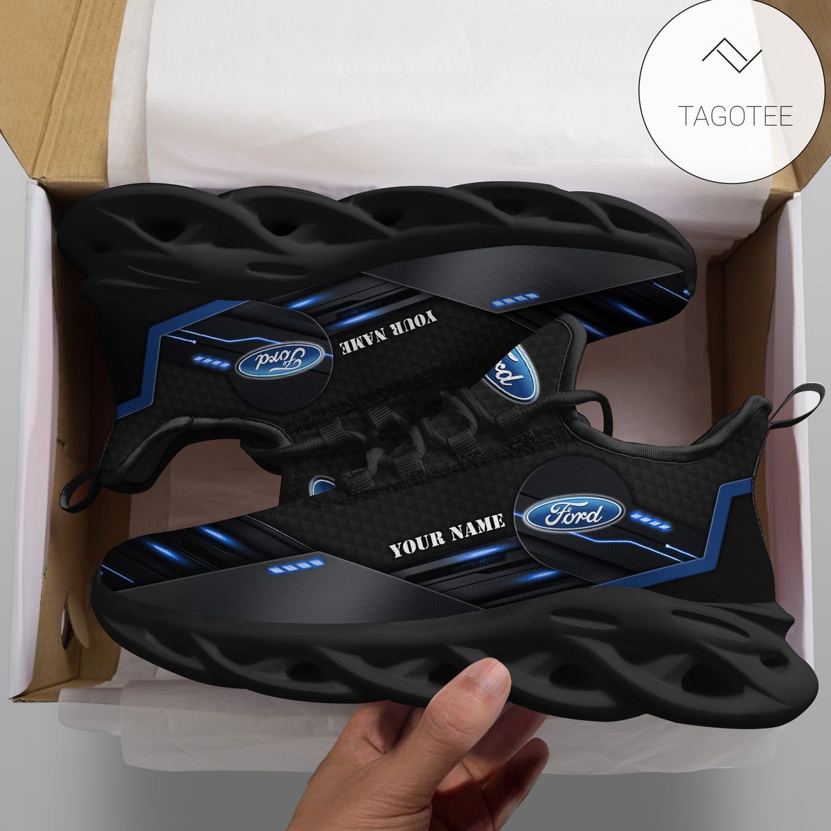 Personalized Ford Clunky Sneakers Max Soul Shoes Personalized Ford Clunky Sneakers Max Soul Shoes