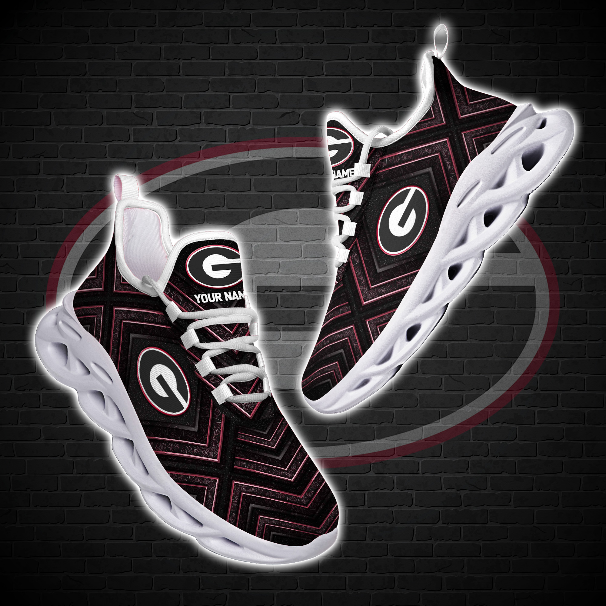 Personalized Georgia Bulldogs Custom Clunky Max Soul Shoes Personalized Georgia Bulldogs Custom Clunky Max Soul Shoes