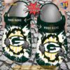 Personalized Green Bay Packers Hands Ripping Light Crocs Clog Shoes