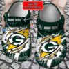 Personalized Green Bay Packers Ripped Claw Crocs Gift