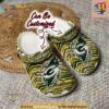 Personalized Green Bay Packers Ripped Zebra Print Paint Crocs Clog Shoes