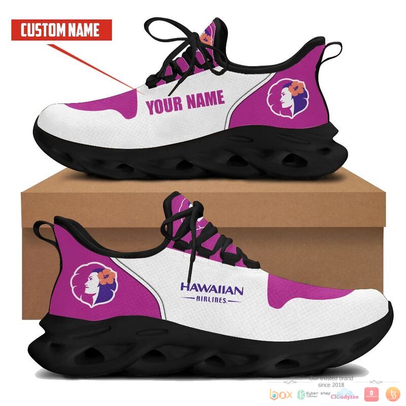 Personalized Hawaiian Airlines Clunky Max Soul Shoes Personalized Hawaiian Airlines Clunky Max Soul Shoes