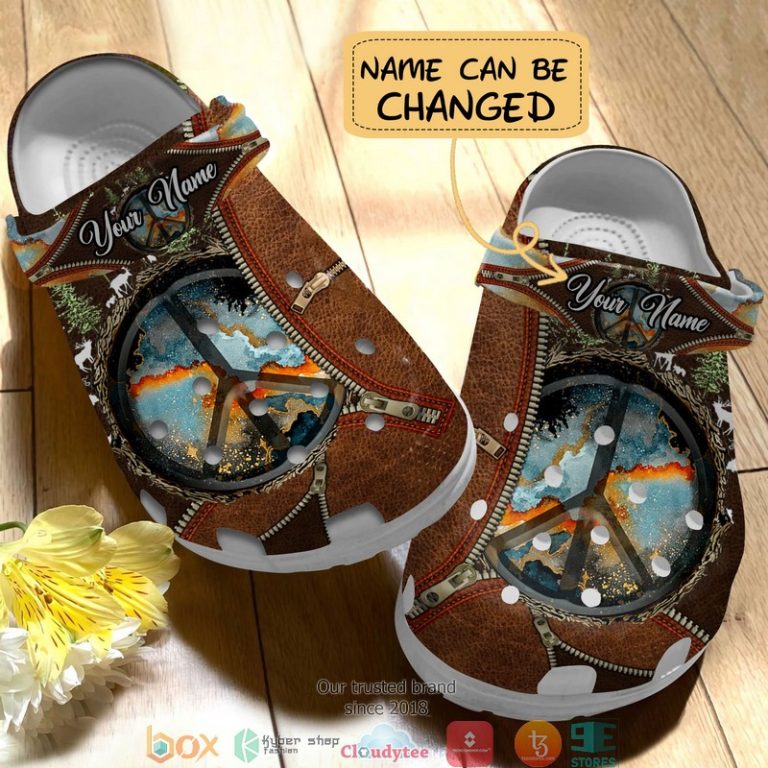 Personalized-Hippie-And-Into-The-Forest-Crocband-Shoes-2