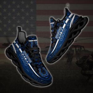 Personalized Indianapolis Colts Football Team Clunky Max Soul Shoes