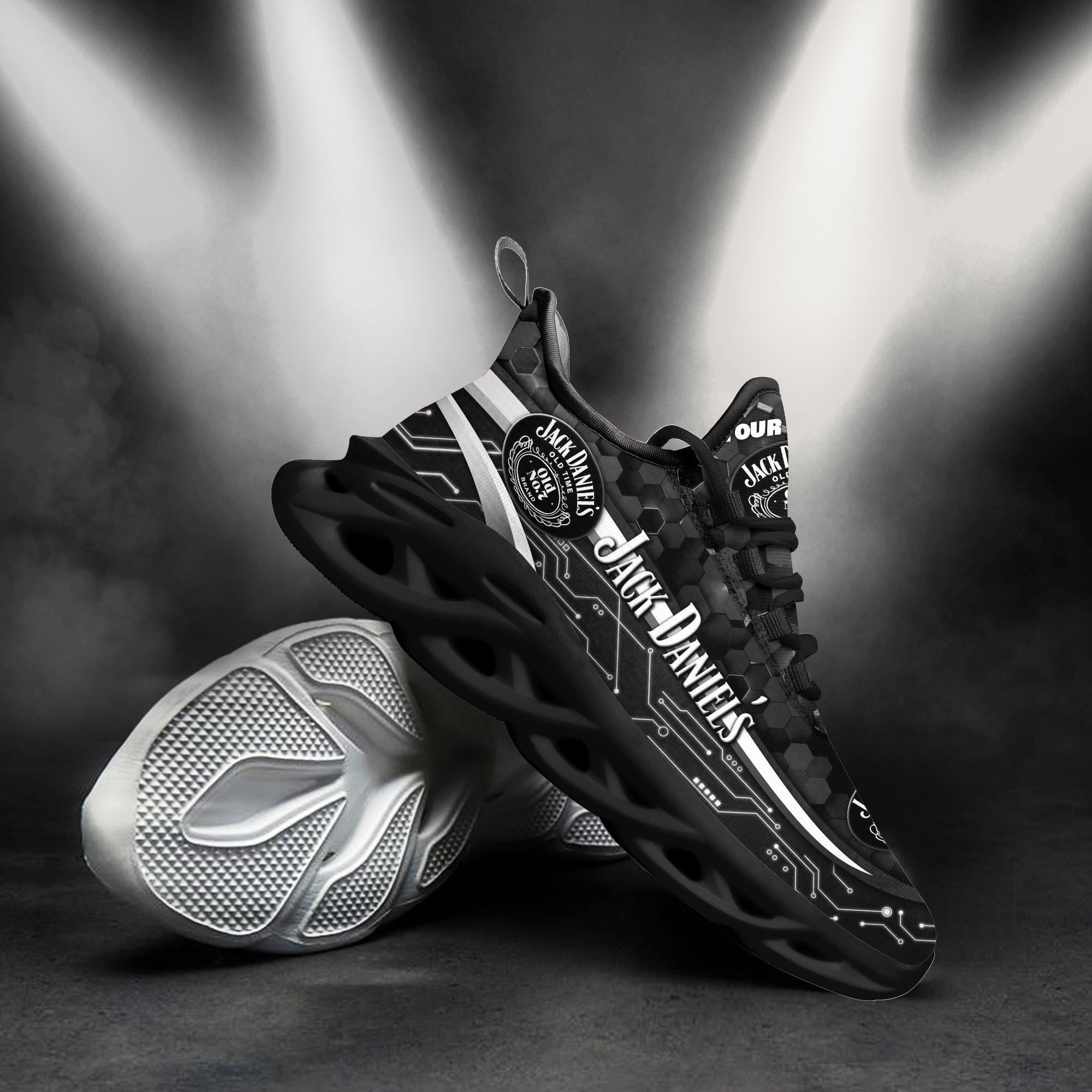 Personalized Jack Daniel Black Max Soul Clunky Sneaker Personalized Jack Daniel Black Max Soul Clunky Sneaker