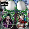 Personalized Joker And Harley Quinn Green Crocs Gift