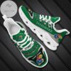 Personalized Kansas Jayhawks Ncaa Saint Patrick S Day Shamrock Custom Name Clunky Max Soul Shoes Sneakers For Mens Womens