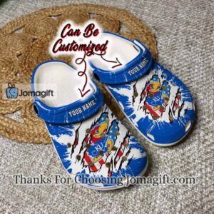Personalized Kansas Jayhawks Ripped American Flag Crocs Gift