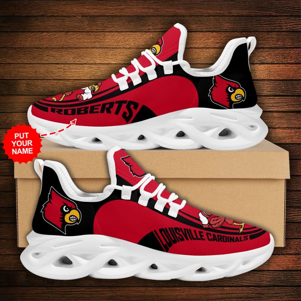 Personalized Louisville Cardinals Clunky Max Soul Shoes Personalized Louisville Cardinals Clunky Max Soul Shoes
